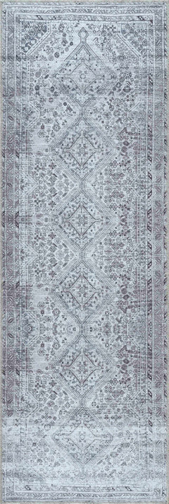 Barny Gray Denim Washable Rug - Clearance