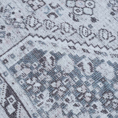 Barny Gray Denim Washable Rug - Clearance