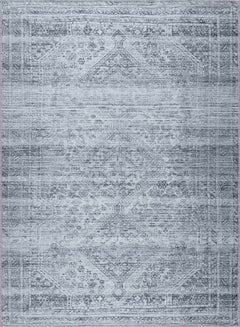 Barny Gray Blue Washable Rug - Clearance
