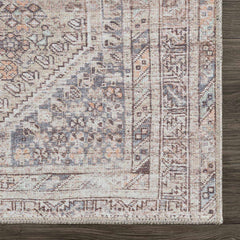 Barny Tan Washable Area Rug