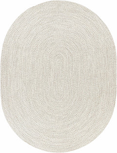 Beige Braided Faux Jute Rug