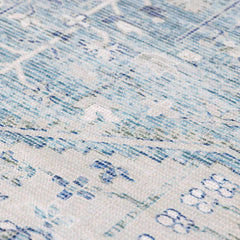 Byers Handmade Cotton-blend Aqua Rug
