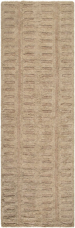 Washable Handmade Wool Rug - Brown - Clearance