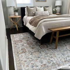 Dion Washable Floral Rug - Clearance