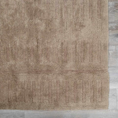 Washable Handmade Wool Rug - Brown - Clearance