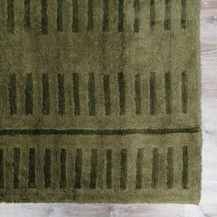 Washable Wool Rug - Green - Clearance