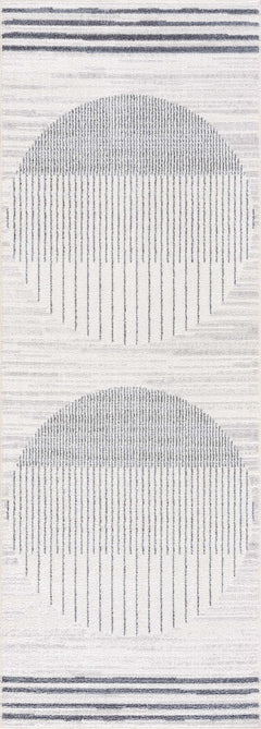 Thad Medium Gray Washable Area Rug