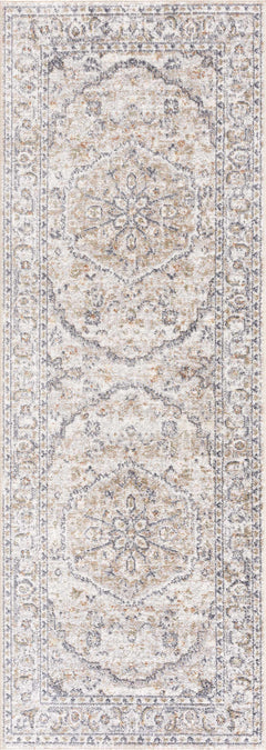 Hiti Cream Flat Pile Washable Rug