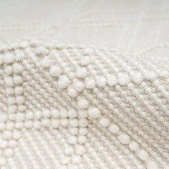 Ramsbury Beige Trellis Wool Rug