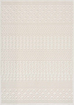 Drago White Washable Area Rug