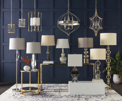 Zell Gold Crystal Table Lamp - Clearance