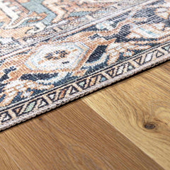 Green Nisa Tumble Dry Washable Rug