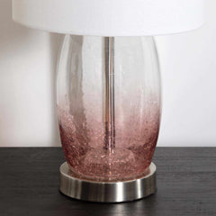 Pertek White Glass Table Lamp - Clearance