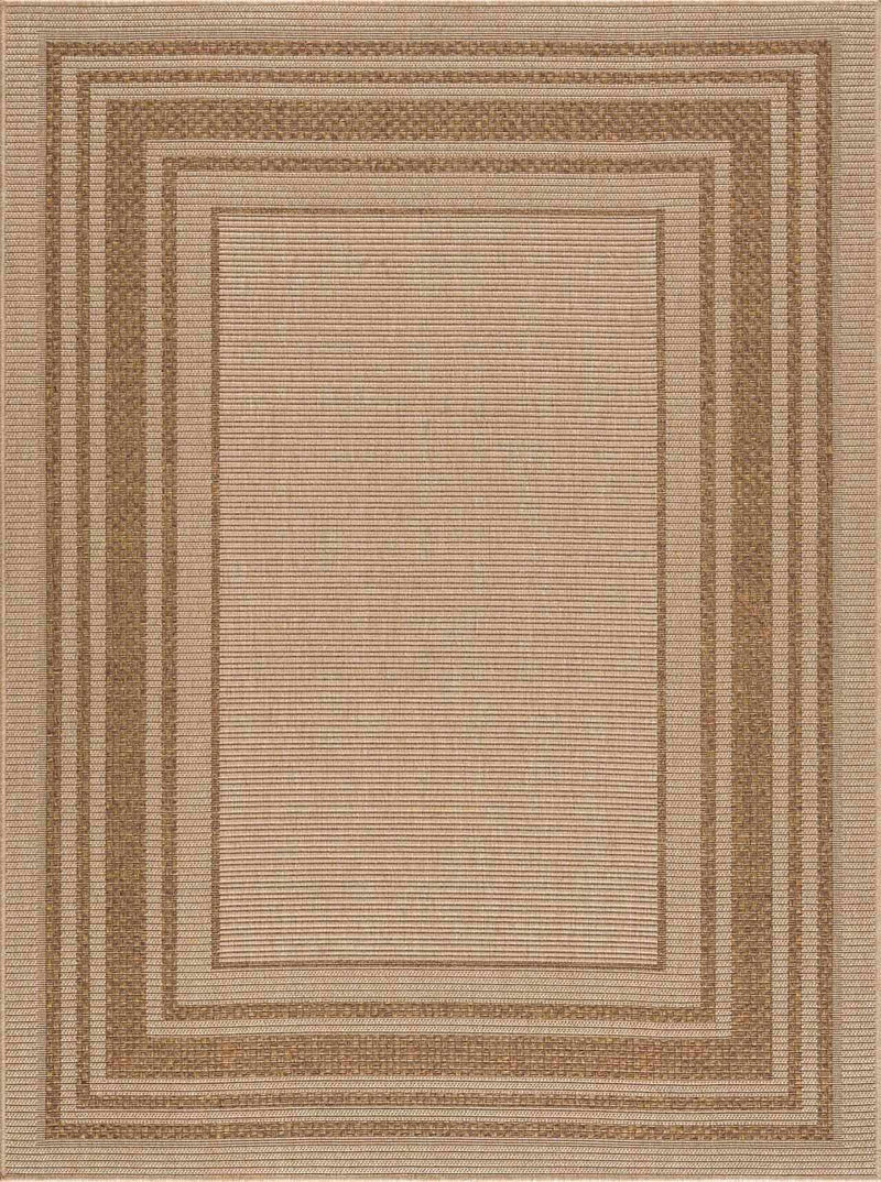 Isoko Bordered Faux Jute Rug