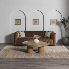 Rice Handcrafted Fringed Jute Carpet