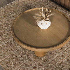 Rice Handcrafted Fringed Jute Carpet