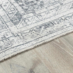 Barny Gray Blue Washable Rug - Clearance