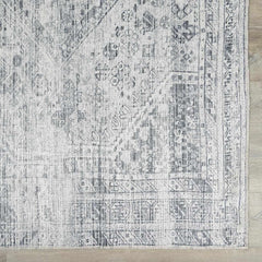 Barny Gray Blue Washable Rug - Clearance