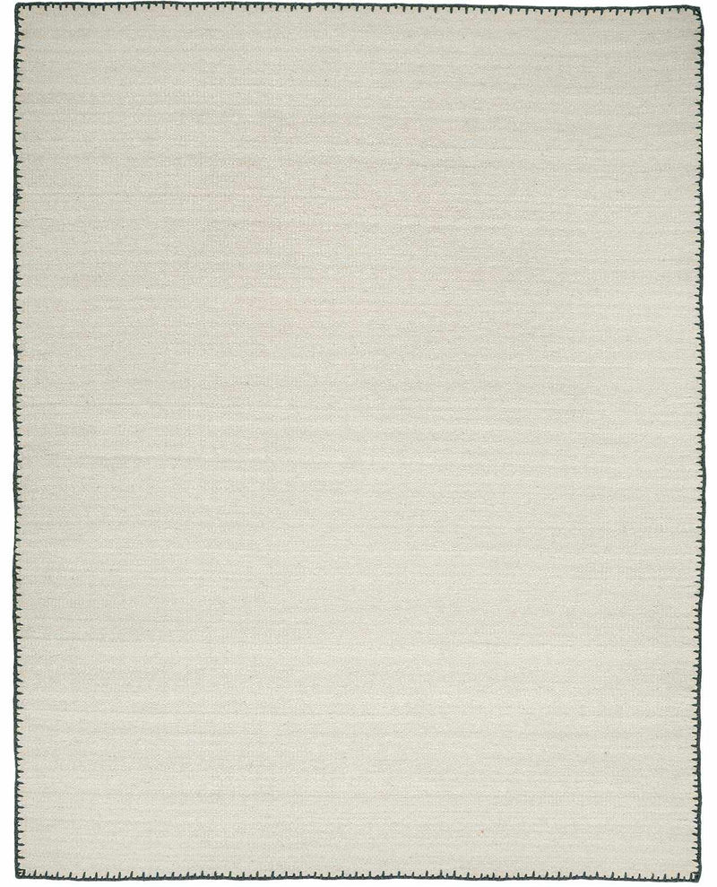 Ayumu Off White Hand Woven Wool Area Rug - Clearance