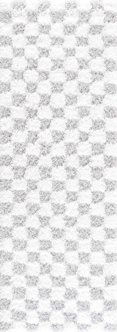 Atira Gray Checkered Area Rug