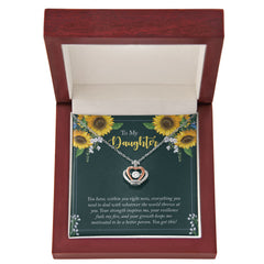 To My Daughter - Crown Pendant Necklace