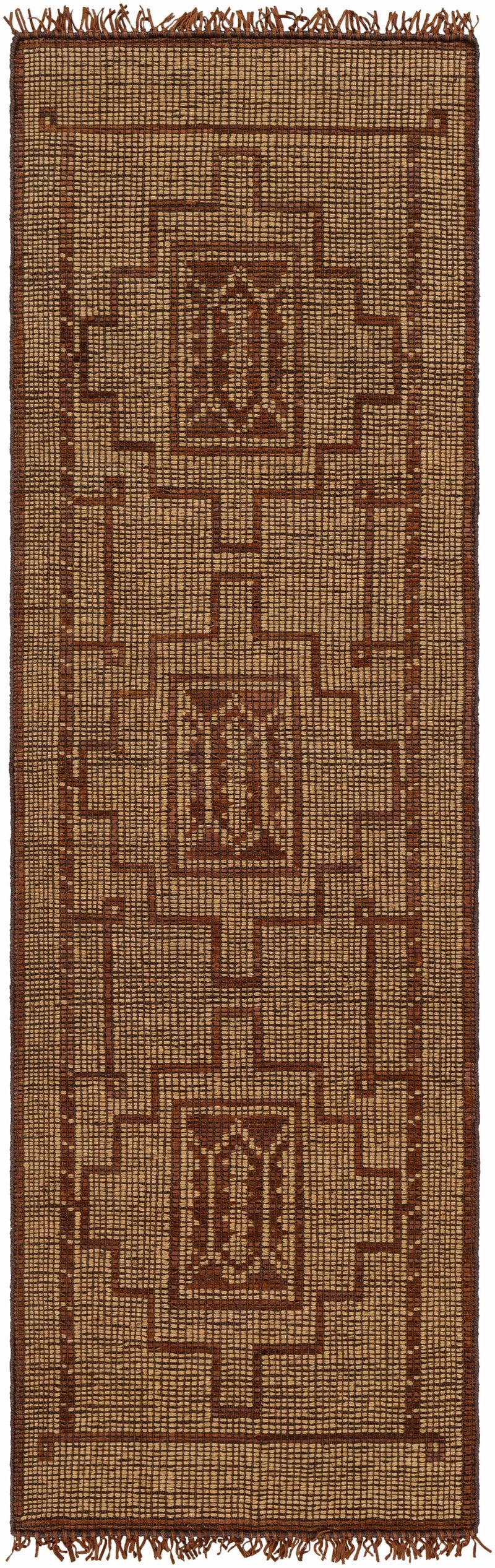 Batya Jute & Leather Rug - Clearance