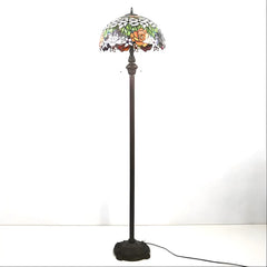 Antique Tiffany-Style Lamp Shades in Blooming Rose Glass