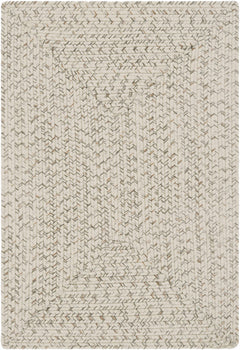 Beige Braided Faux Jute Rug