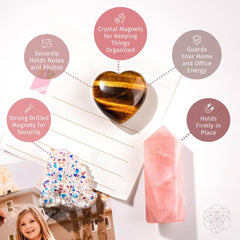 Crystal Fridge Magnets - Trio of Protection & Comfort