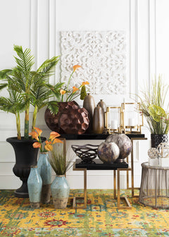 Picher Brass Geometric Gold Decorative Accent - Clearance