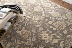 Conesus 1195 Hand Tufted Ivory & Taupe Wool Rug