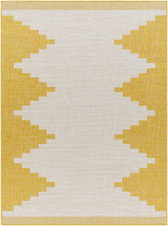 Djugun Yellow Outdoor Rug - Clearance
