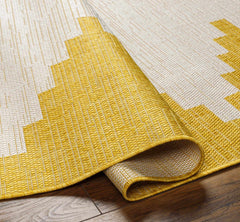 Djugun Yellow Outdoor Rug - Clearance