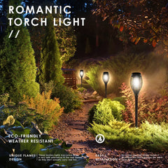Garden Solar Light with 96 LEDs Torch Effect for Outdoor Landscape Decor