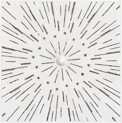 Garnet White Mosaic Starburst Wall Art - Clearance