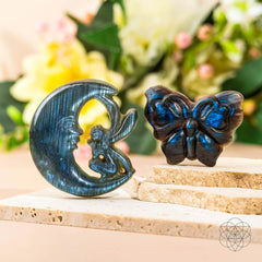 I Am Reborn - Labradorite Carving of Transformation