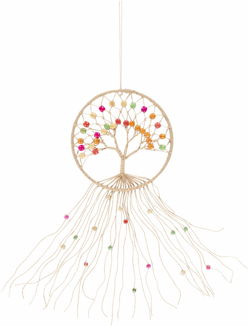 Mapua Colorful Beaded Macrame Wall Hanging Decor - Clearance
