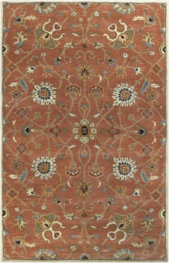 Logville Hand Tufted Rust 1119 Wool Rug