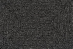 Black Braided Faux Jute Rug