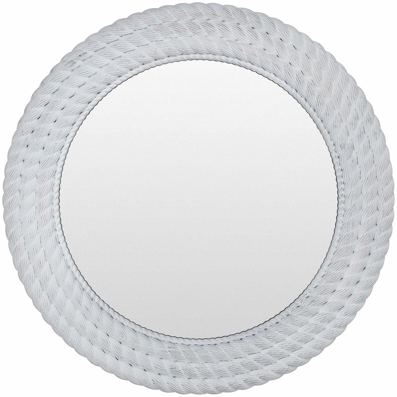 Polverigi Round White Mirror - Clearance