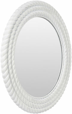 Polverigi Round White Mirror - Clearance