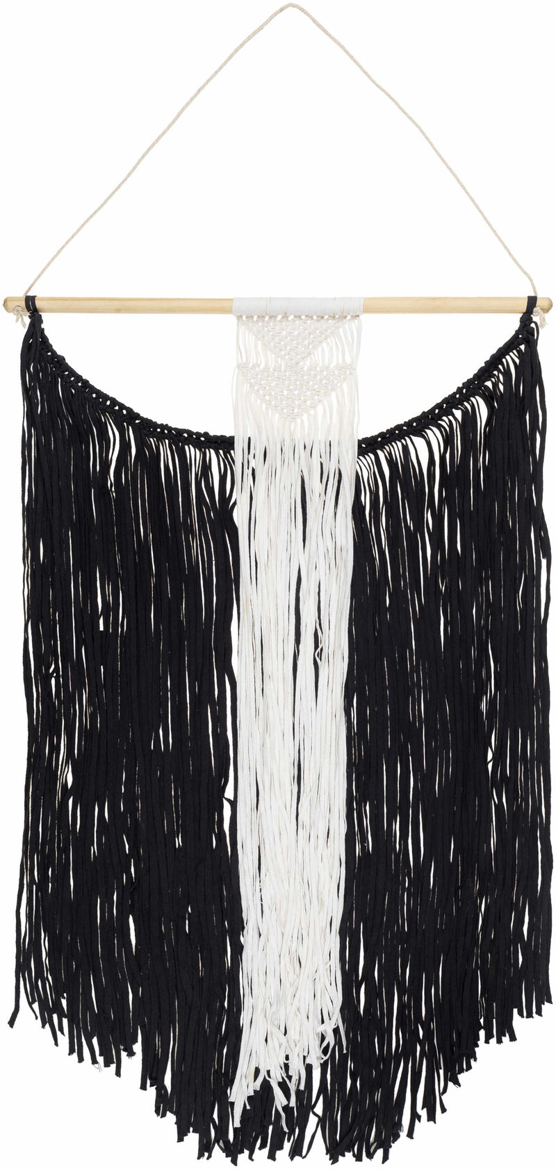Rosebank Boho Black and White Wall Hanging - Clearance