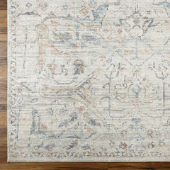 Marlene Damask Off White & Blue Area Rug - Becki Owens x Livabliss