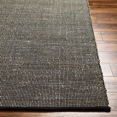 Byrne Black Jute Rug - Clearance