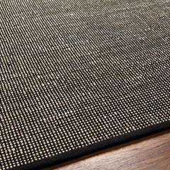 Byrne Black Jute Rug - Clearance