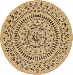 Beata Round Faux Jute Rug - Clearance