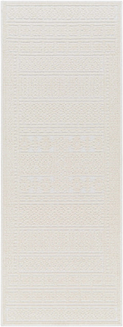 Bahar Cream Washable Area Rug
