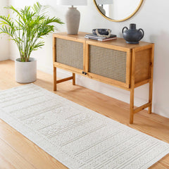 Bahar Cream Washable Area Rug