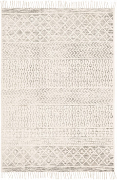Valyermo Beige Hand Woven Cotton Rug - Clearance