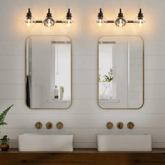 Wall Lights Bedroom Vanity with Glass Shades and E26 Socket